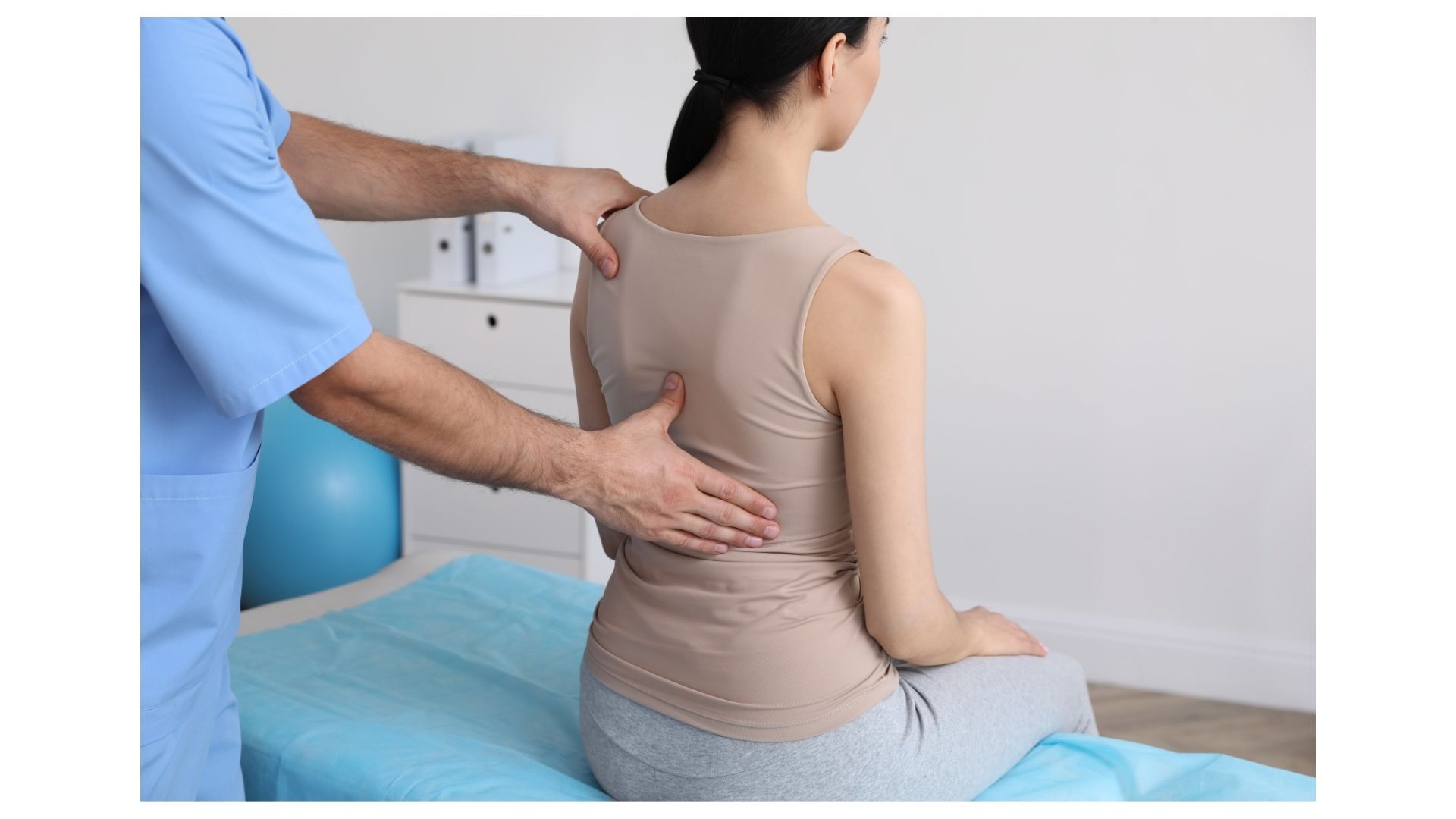 Chiropractor evaluating a patient’s spine and posture during a scoliosis consultation at Birch Chiropractic & Rehab in North Kansas City Chiropractor evaluating a patient’s spine and posture during a scoliosis consultation at Birch Chiropractic & Rehab in North Kansas City